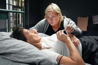 Barwy szczęścia, odcinek 3106: Kasia (Katarzyna Glinka), Brygida (Katarzyna Cynke) 