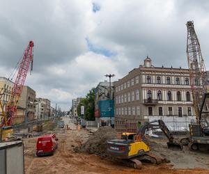 Trwa budowa podziemnego przystanku Łódź Śródmieście