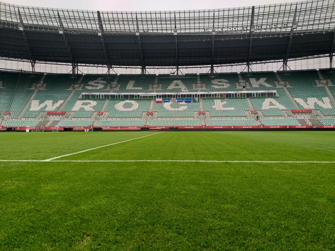 Murawa na stadionie Śląska Wrocław
