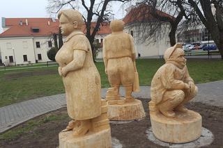 Janusz, Grażyna i Sebek. Nietypowe rzeźby w centrum Lublina [WIDEO]