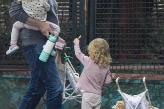  Bartłomiej Topa z córkami na spacerze