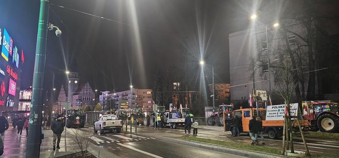 Protest rolników w Olsztynie 21 lutego. Co dzieje się w centrum?