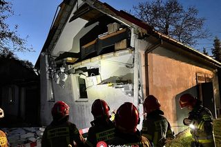 Eksplozja szamba pod Krakowem. Wybuch zdemolował dom