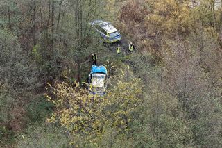 Pościg i wypadek w Pęcicach