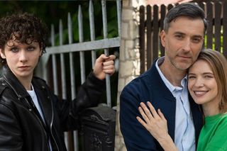 Na dobre i na złe odc. 928. Marcin Molenda (Filip Bobek), Damian (Borys Otawa), Dominika (Paulina Gałązka)