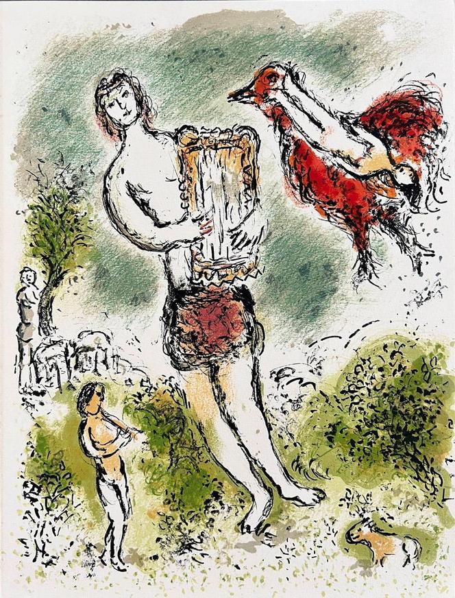 Marc Chagall, "Odyseja", rycina XXXIV