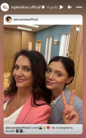 M jak miłość po wakacjach 2023. Iza (Adriana Kalska), Aleksandra (Małgorzata Pieczyńska)