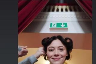 Adriana Kalska (Iza w M jak miłość) na planie filmu Falochron