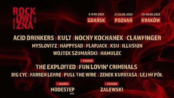 Rockowizna 2025 - LINE-UP