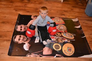 Wach - Kliczko. Syn Wacha, Oliwier boksuje braci Kliczko! WIDEO+ZDJĘCIA