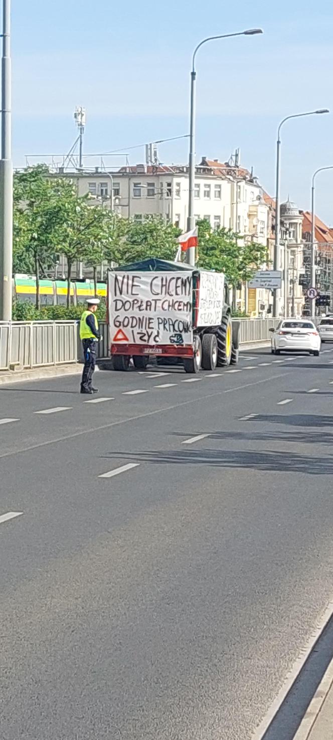 Protest rolników w Poznaniu