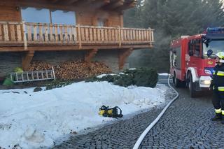 Berest. Pożar sauny na Sądecczyźnie. 11 osób musiało uciekać przed płomieniami