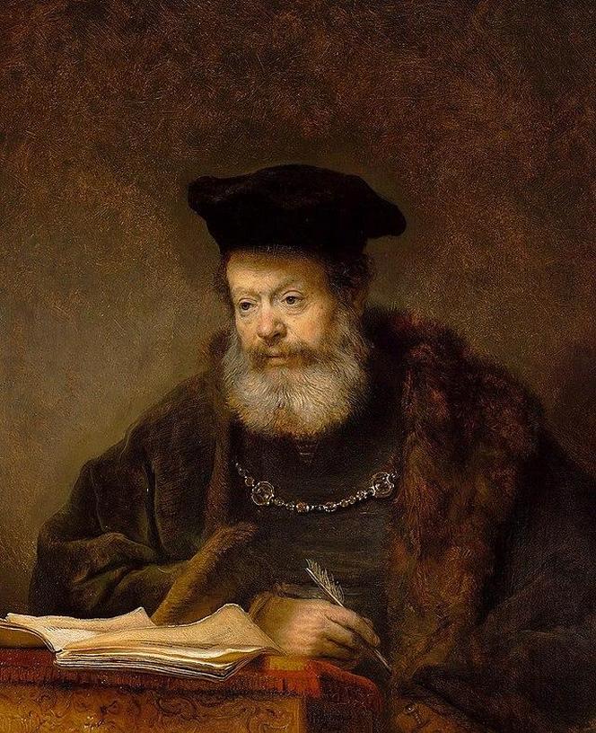 Rembrandt Harmenszoon van Rĳn, „Uczony przy pulpicie” (1641 r.) - Zamek Królewski w Warszawie 