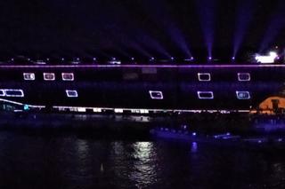 Pokaz iluminacji z okazji otwarcia Morskiego Centrum Nauki