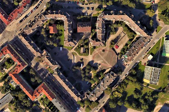 Szczecin w szczególe według Google Earth