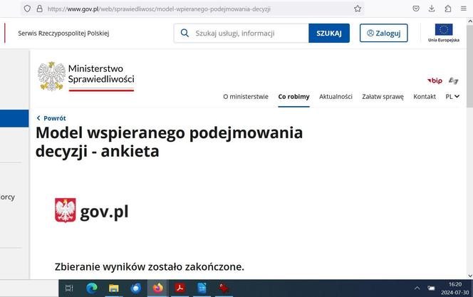 Oto, co się otwiera, po kliknięciu w link prowadzący do formularza zgłoszeniowego do wstępnych konsultacji w sprawie zniesienia ubezwłasnowolnienia