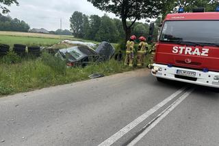 Wypadek na trasie Wizna - Jedwabne pod Łomżą! Jedna osoba trafiła do szpitala