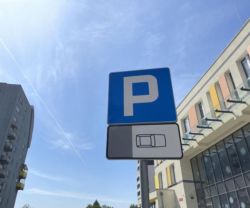 Strefa płatnego parkowania.