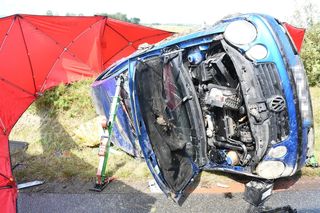 Śmiertelny wypadek pod Jasłem. 21-letnia kierująca straciła młodszą siostrę [ZDJĘCIA].