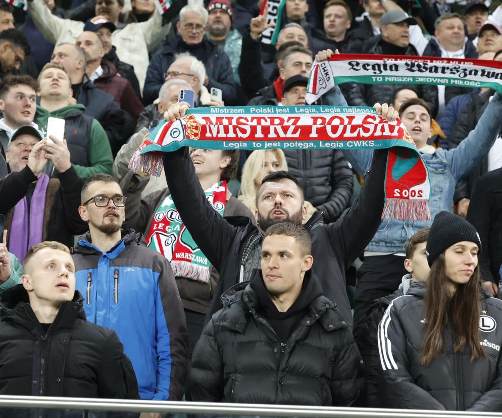 Legia Warszawa - Lech Poznań: Zdjęcia kibiców z klasyku i 13. kolejki PKO BP Ekstraklasy