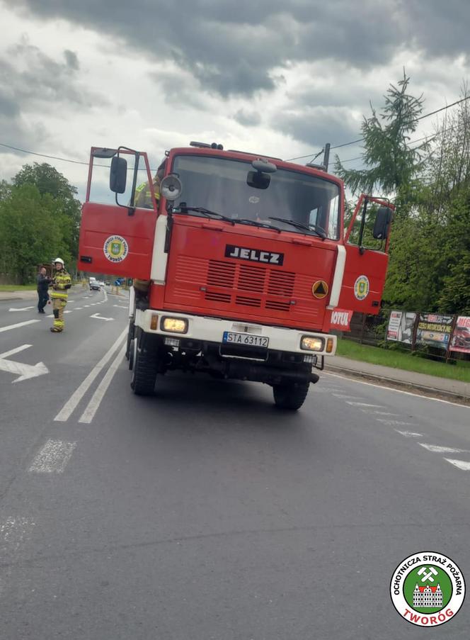 Pożar samochodu osobowego w Tworogu