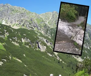 Woda zalała szlak, nurt porwał turystkę! Przerażające sceny w Tatrach! [WIDEO]