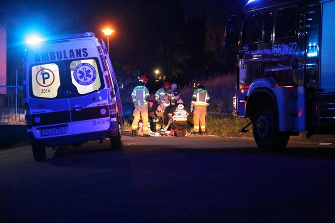 Horror w Świnoujściu. 30 latek  płonął wybiegając z lasu. W panice zdejmował ubrania