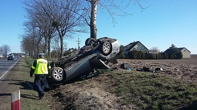 Kierowca BMW uderzył w drzewo w gminie Lubicz