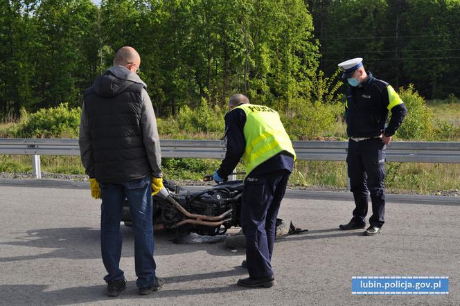 Tragiczny wypadek motocyklisty pod Lubinem