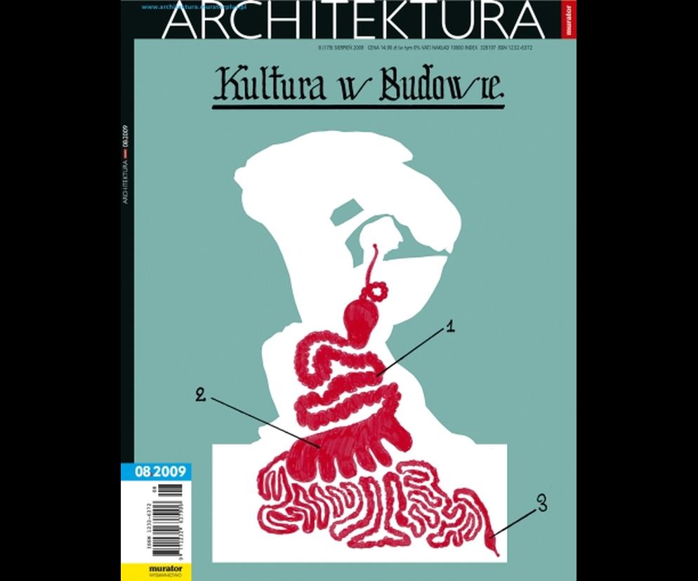 Okładka Miesięcznik Architektura 08/2009