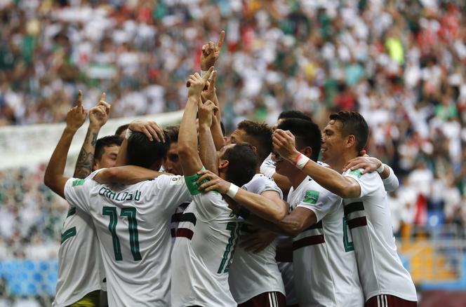 Radość piłkarzy Meksyku