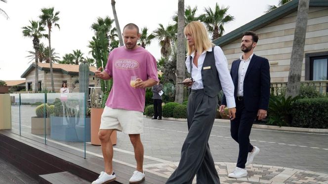 Barwy szczęścia, odc. 3141. Franek (Mateusz Banasiuk), Ola (Michalina Robakiewicz)