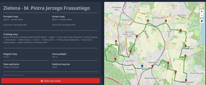 Ekstremalna Droga Krzyżowa w Bytomiu Bł. Piotra Jerzego Frassatiego