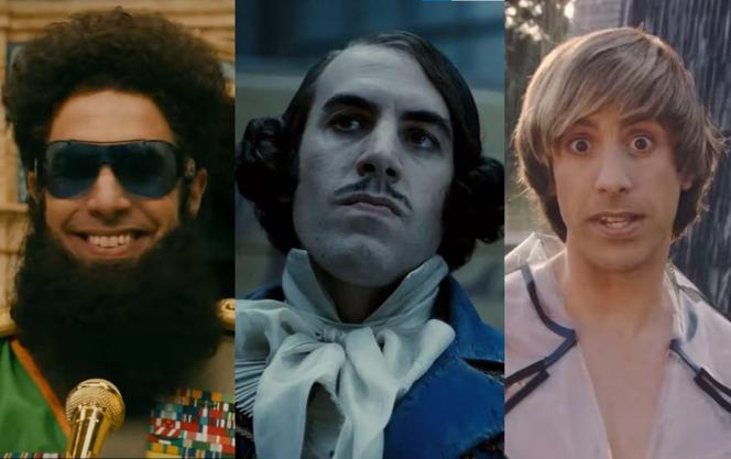 Sacha Baron Cohen – Dyktator (2012), Sweeney Todd: Demoniczny golibroda z Fleet Street (2007), Bruno (2009)