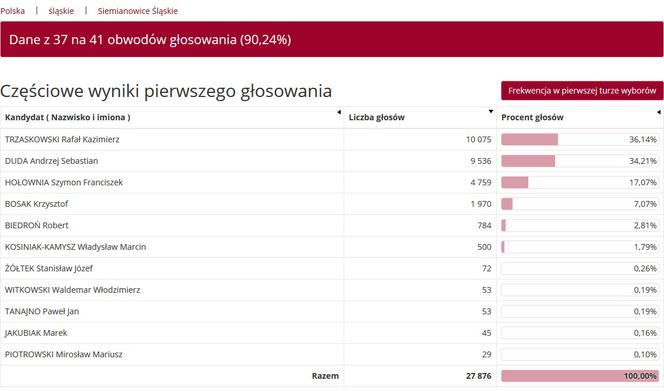 Wybory prezydenckie 2020 w woj. śląskim. W Katowicach i Sosnowcu wygrał Rafał Trzaskowski [WYNIKI W MIASTACH I POWIATACH]