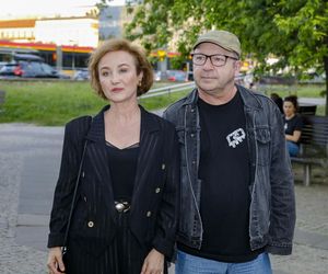 Gabriela Muskala Zbigniew Zamachowski jadą metrem