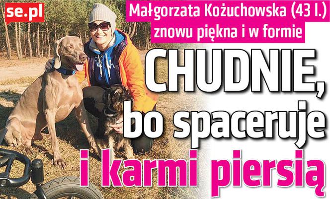 Chudnie, bo spaceruje i karmi piersią