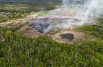 Wołomin: Płonie Natura 2000. Dym widać z wielu kilometrów