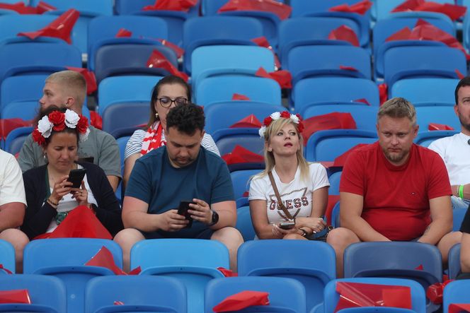Kibice na meczu Polska - Mołdawia