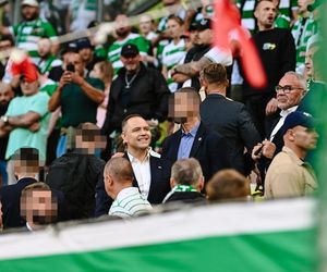 Prezydent Nawrocki na meczu Lechii Gdańsk