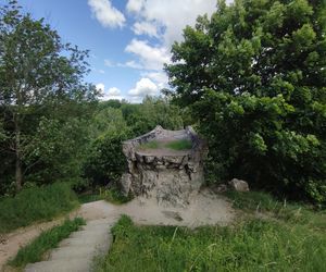 Zwalony most w Grądach Kruklaneckich