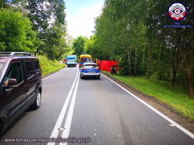 Łódzkie: Tragiczny wypadek w Teofilowie. Nie żyje 33-letni motocyklista