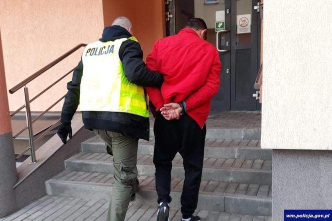 Mężczyzna ze Śląska złapany przez policję w Węgorzewie.