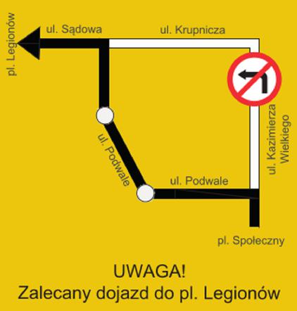 Zmiana organizacji ruchu na placu Orląt Lwowskich we Wrocławiu