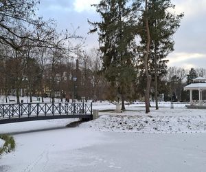 Nałęczów - Park Zdrojowy zimą