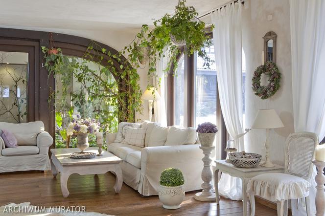 Salon w stylu prowansalskim