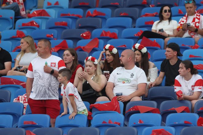 Kibice na meczu Polska - Mołdawia