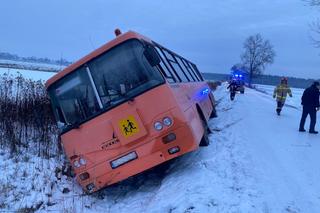 Na Podkarpaciu autobus z dziećmi rozbił się w rowie. 13-latka trafiła do szpitala w Lubaczowie