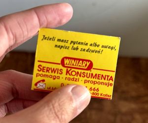 Logo marki Winiary projektu Zygmunta Miszczyka na gadżecie firmowym, lata 90.