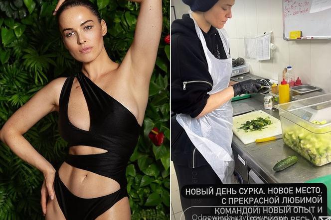 Ukraińska modelka pomaga w Kijowie